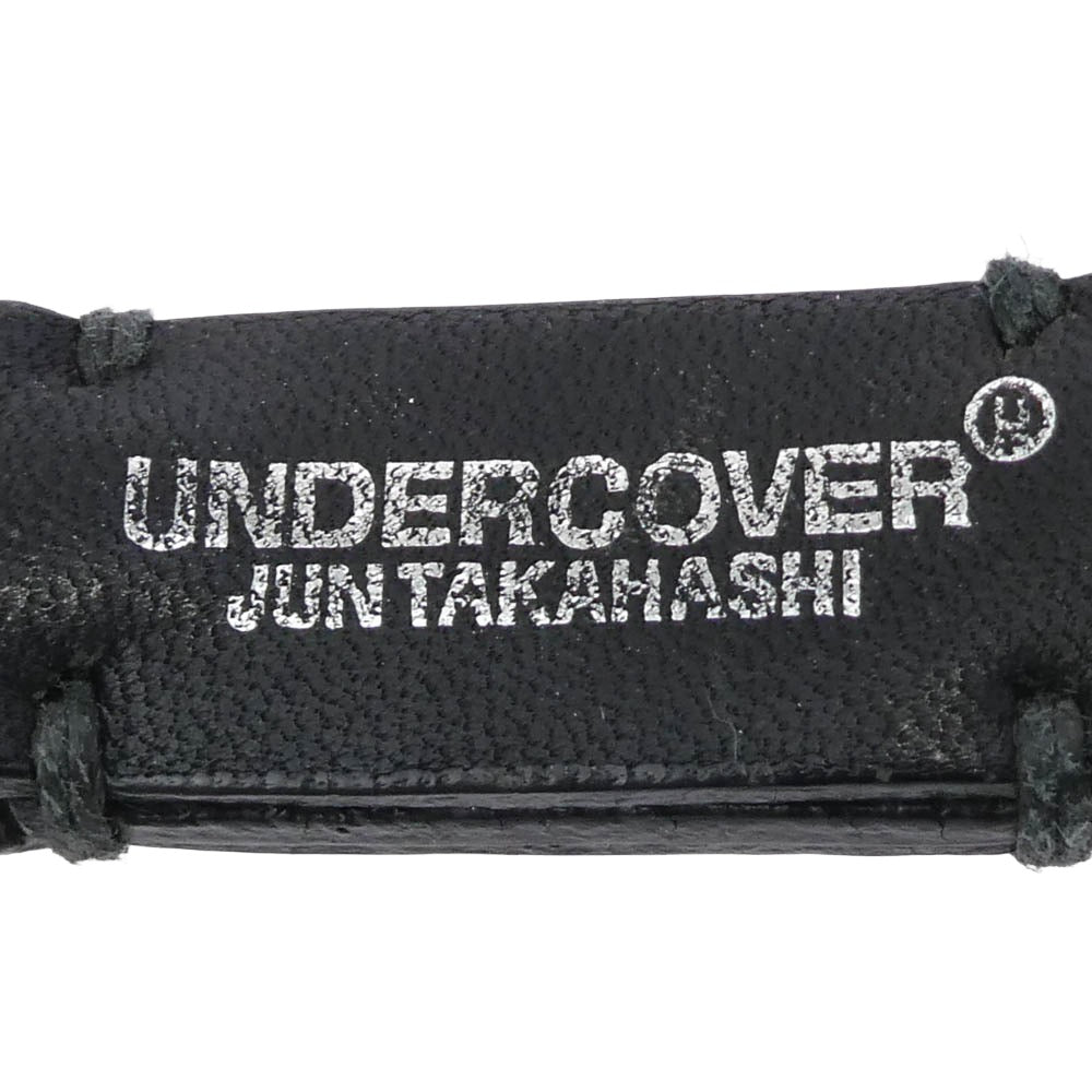UNDERCOVER アンダーカバー レザー キーホルダー キーリング シルバー系 ブラック系【中古】