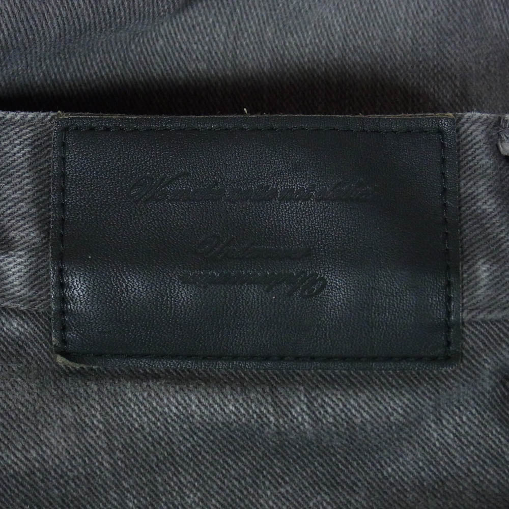 UNDERCOVER アンダーカバー 18SS SPIRITUAL NOISE期 ヒザヤブレ ジップポケット ダメージ加工 ジーンズ デニムパンツ ブラック系 2【中古】