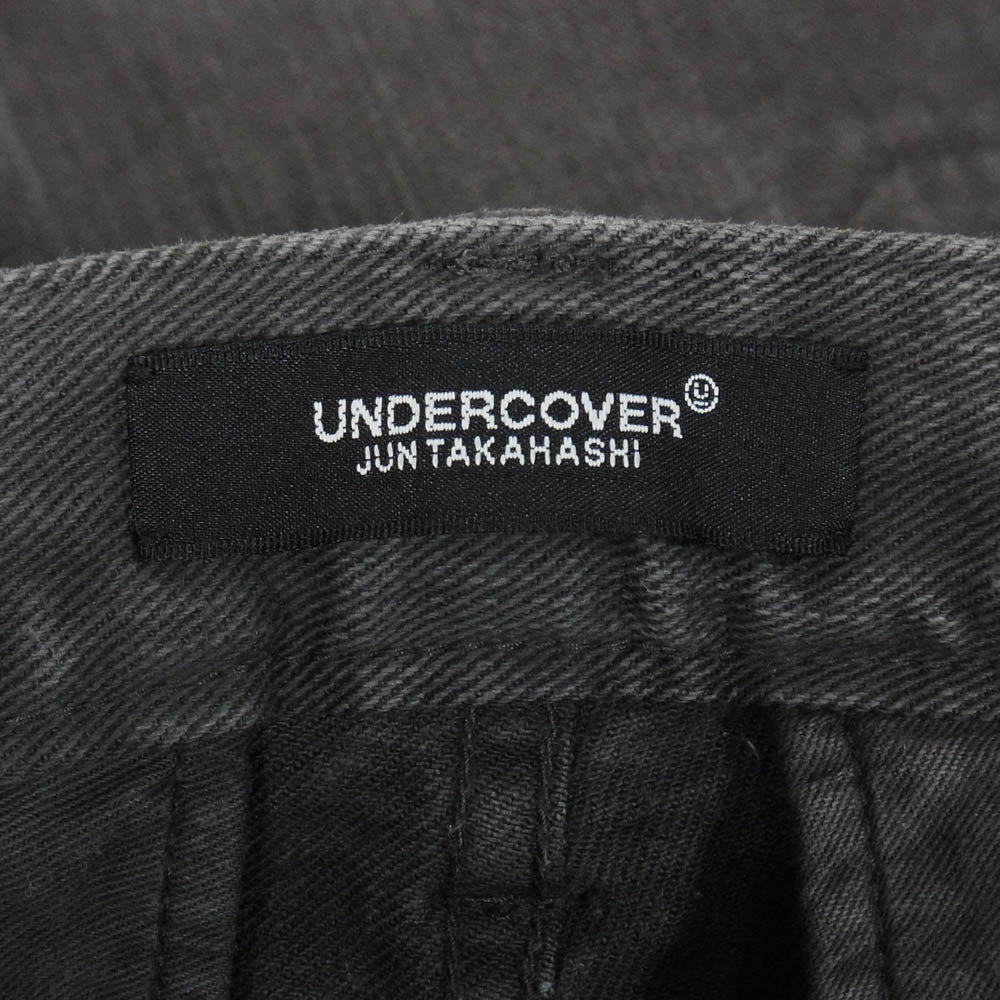 UNDERCOVER アンダーカバー 18SS SPIRITUAL NOISE期 ヒザヤブレ ジップポケット ダメージ加工 ジーンズ デニムパンツ ブラック系 2【中古】