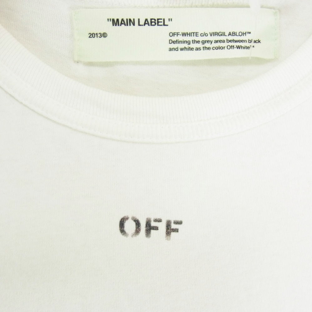 OFF-WHITE オフホワイト OMAB001F17185047 SEEING THINGS バック アーム ロゴ ロングスリーブ カットソー ホワイト系 M【中古】