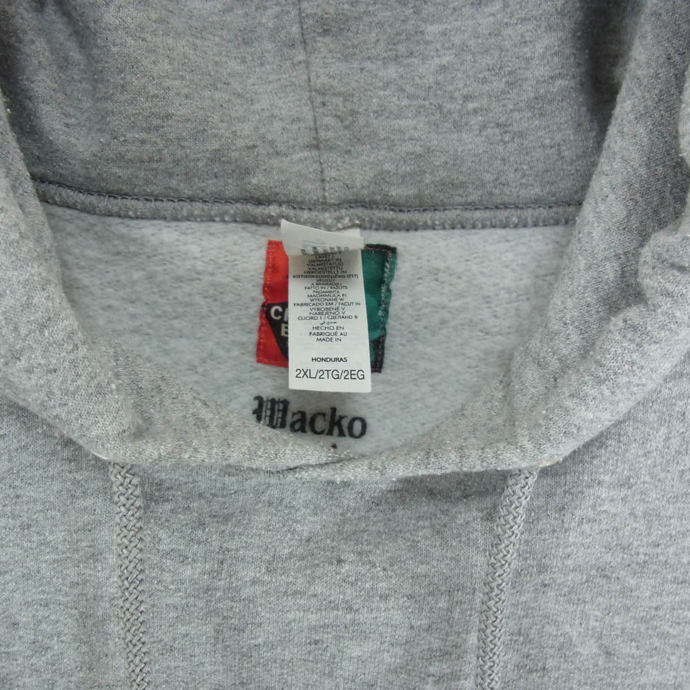 WACKO MARIA ワコマリア 24AW CHETBAKER-WM-SS07 CHET BAKER HOODED SWEAT SHIRT チェットベイカー バックプリント プルオーバー パーカー フーディー グレー系 2XL【中古】