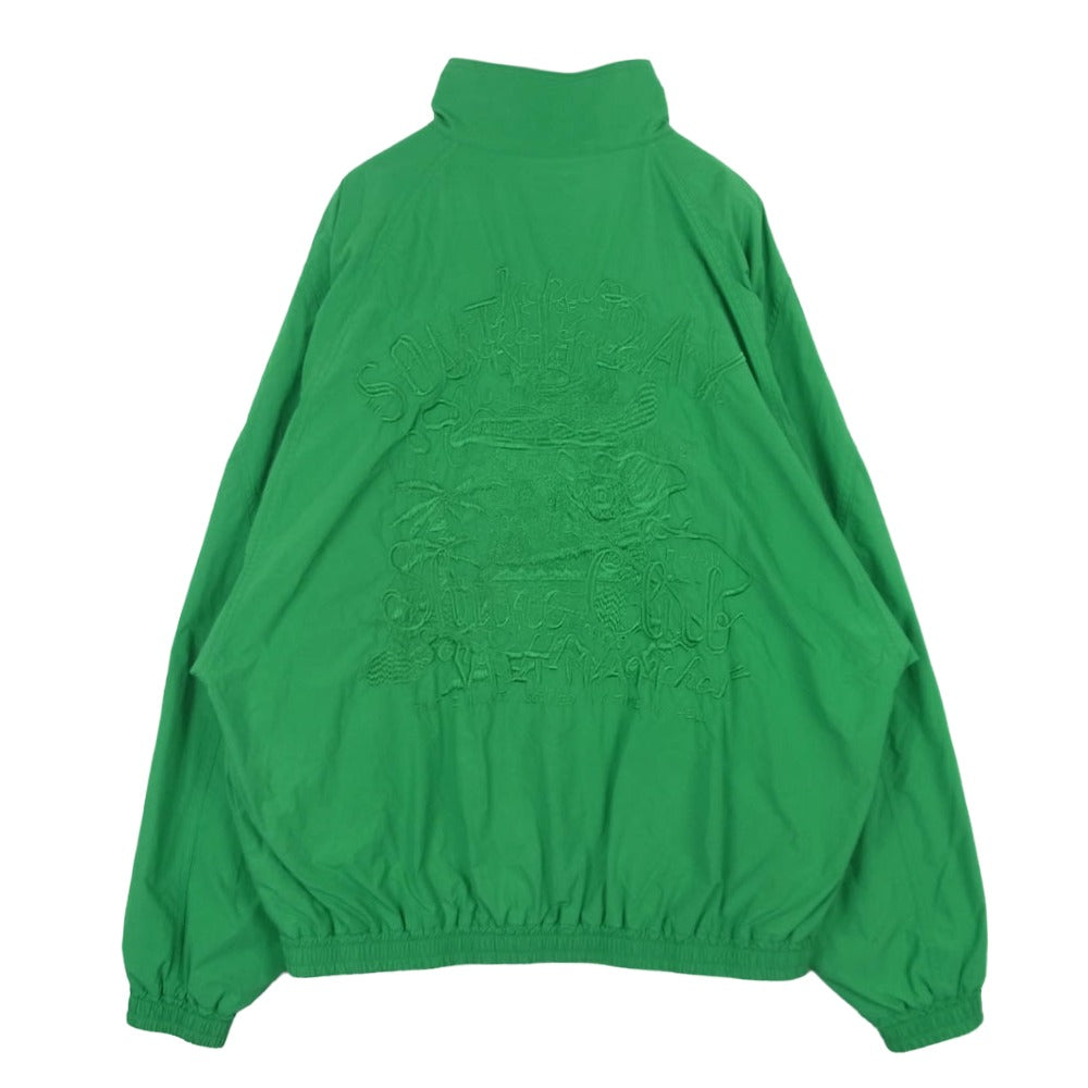 doublet ダブレット 23AW 23AW08BL171 CHAOS EMBROIDERY TRACK JACKET カオスエンブロイダリー トラック ジャケット グリーン系 L【中古】