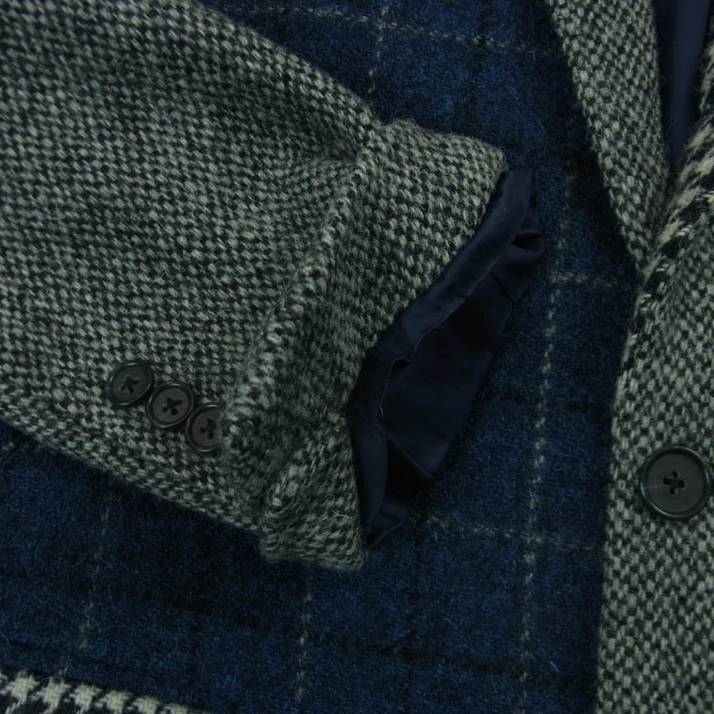 Brooks Brothers ブルックスブラザーズ ハリスツイード テーラード ジャケット ダークネイビー系 グレー系 39S【中古】