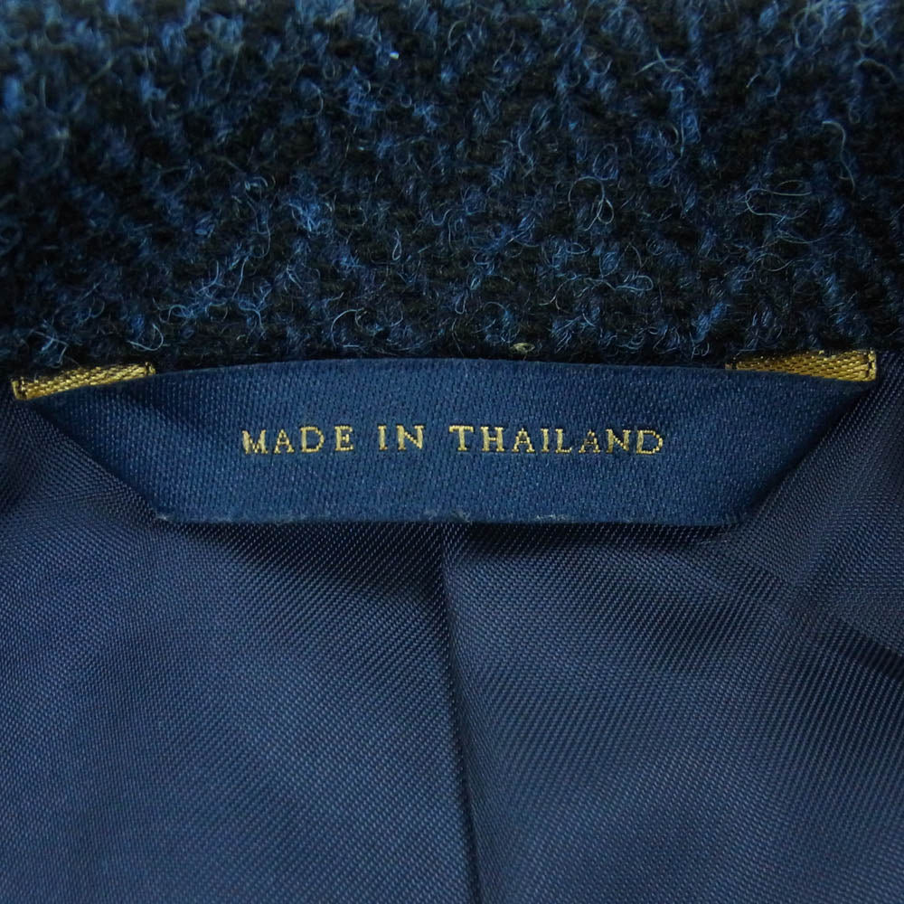 Brooks Brothers ブルックスブラザーズ ハリスツイード テーラード ジャケット ダークネイビー系 グレー系 39S【中古】