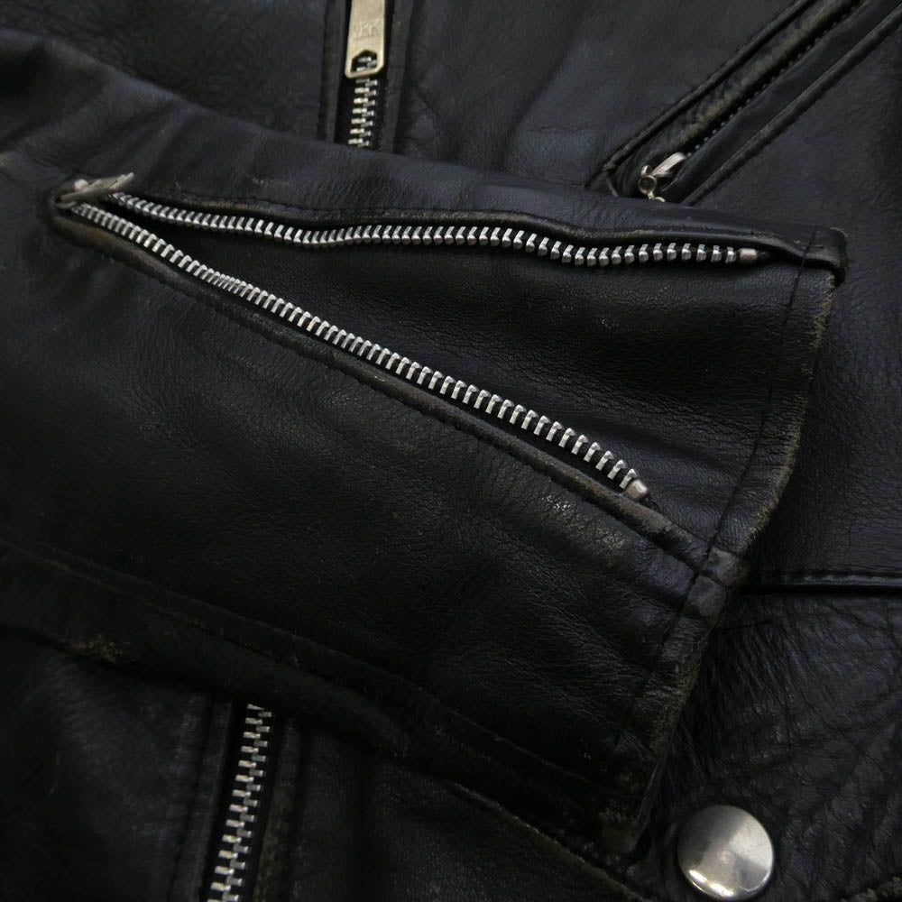 トリプルシックス 英国製 黒タグ ダブル ライダース ジャケット ブラック系 34【中古】