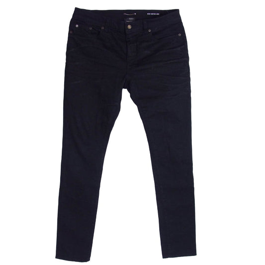 SAINT LAURENT サンローラン 622876 Y500R D24 M/SK-MW スキニーブラックデニムパンツ ブラック系 34【中古】