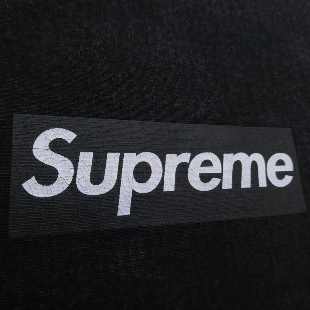 Supreme シュプリーム 25SS Washed Box Logo Crewneck ウォッシュド ボックスロゴ クルーネック スウェット ブラック系 L【極上美品】【中古】