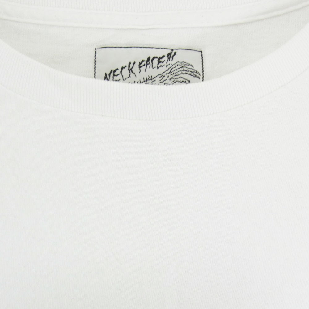 WACKO MARIA ワコマリア x NECKFACE ネックフェイス Back Print CREW NECK T-SHIRT バックプリント クルーネック 半袖 Tシャツ ホワイト系 XXL【中古】