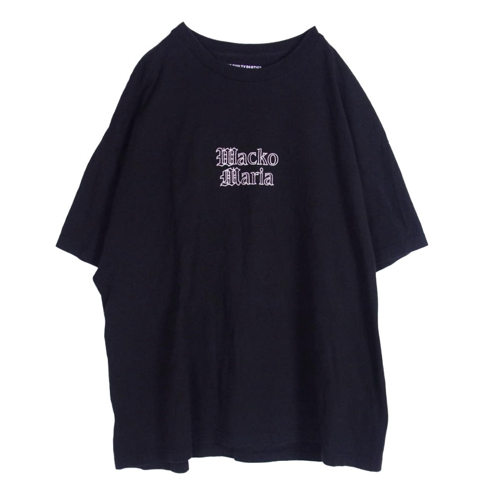 WACKO MARIA ワコマリア 24SS x TIM LEHI ティム リーハイ CREW NECK T-SHIRT クルーネック 半袖 Tシャツ ブラック系 XXL【中古】