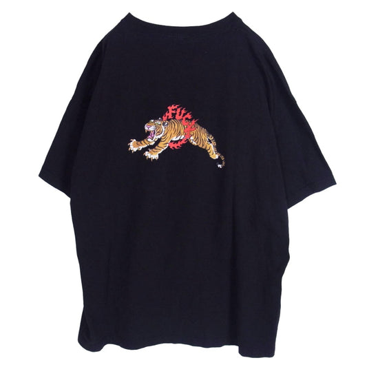 WACKO MARIA ワコマリア 24SS x TIM LEHI ティム リーハイ CREW NECK T-SHIRT クルーネック 半袖 Tシャツ ブラック系 XXL【中古】