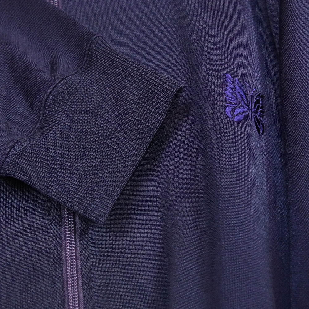 Needles ニードルス OT247 Zipped Sweat Hoody パピヨン刺繍 ジップアップ スウェット パーカー フーディー パープル系 XL【中古】