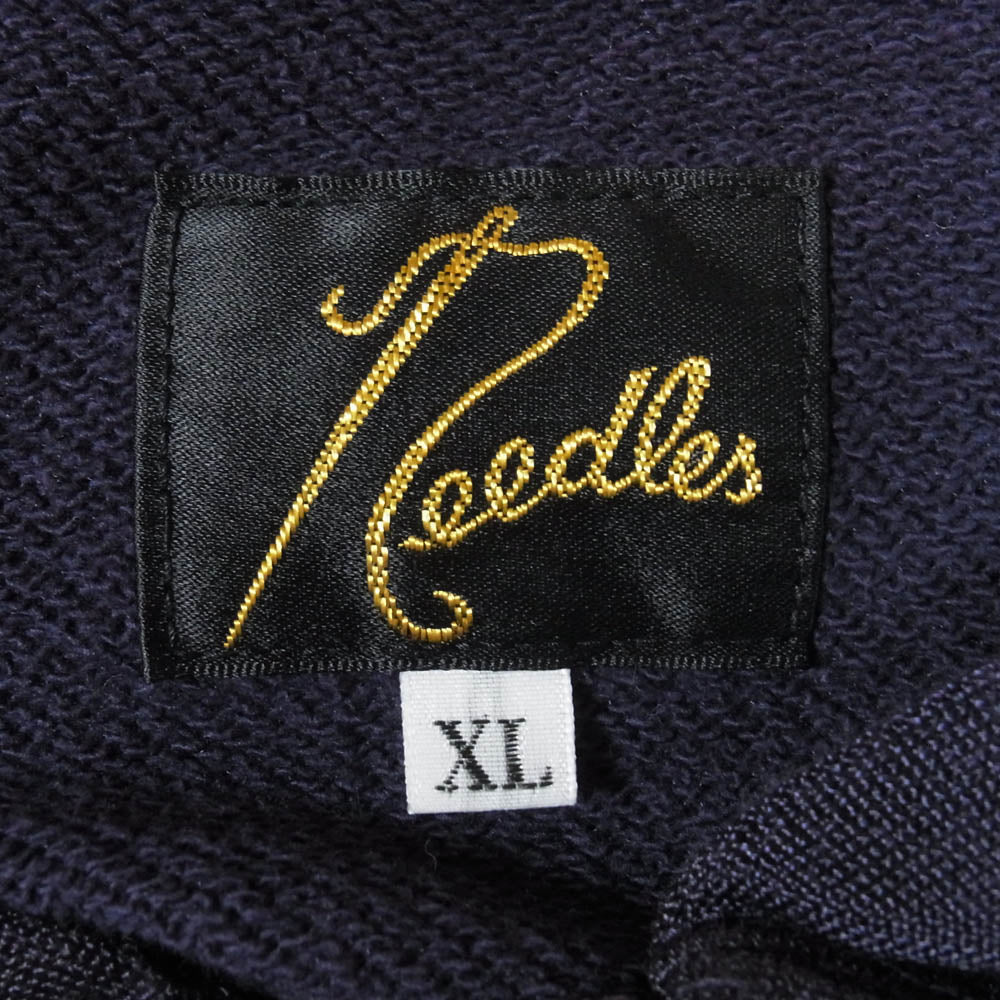Needles ニードルス OT247 Zipped Sweat Hoody パピヨン刺繍 ジップアップ スウェット パーカー フーディー パープル系 XL【中古】