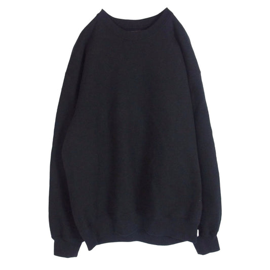 WACKO MARIA ワコマリア 24AW Heavy Weight Sweat Shirt ヘビー ウェイト クルーネック スウェット シャツ ブラック系 XL【中古】