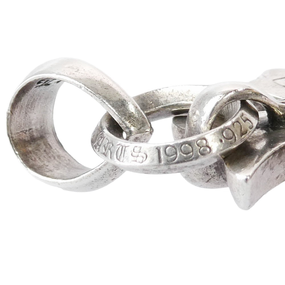 CHROME HEARTS クロムハーツ（原本無） CH CRS SML W BALE スモールCHクロス w/ベイル ペンダントトップ シルバー系【中古】