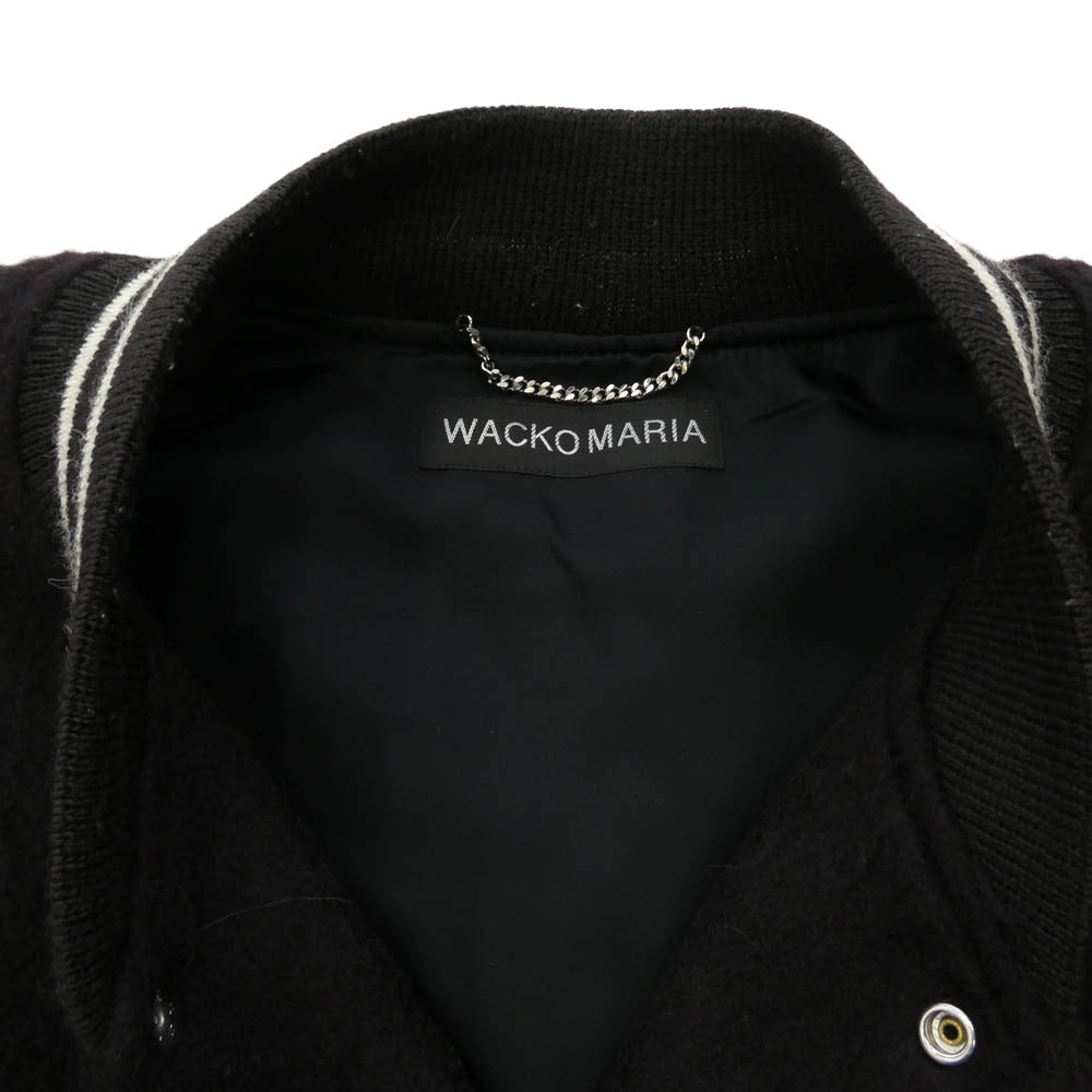 WACKO MARIA ワコマリア 25AW 25FW-WMO-BL14 WOOL MOHAIR VARSITY JACKET TYPE-1 モヘア混 ウールメルトン バーシティ ジャケット スタジャン バーガンディ系 M【中古】 WACKO MARIA ワコマリア 25AW 25FW-WMO-BL14 WOOL MOHAIR VARSITY