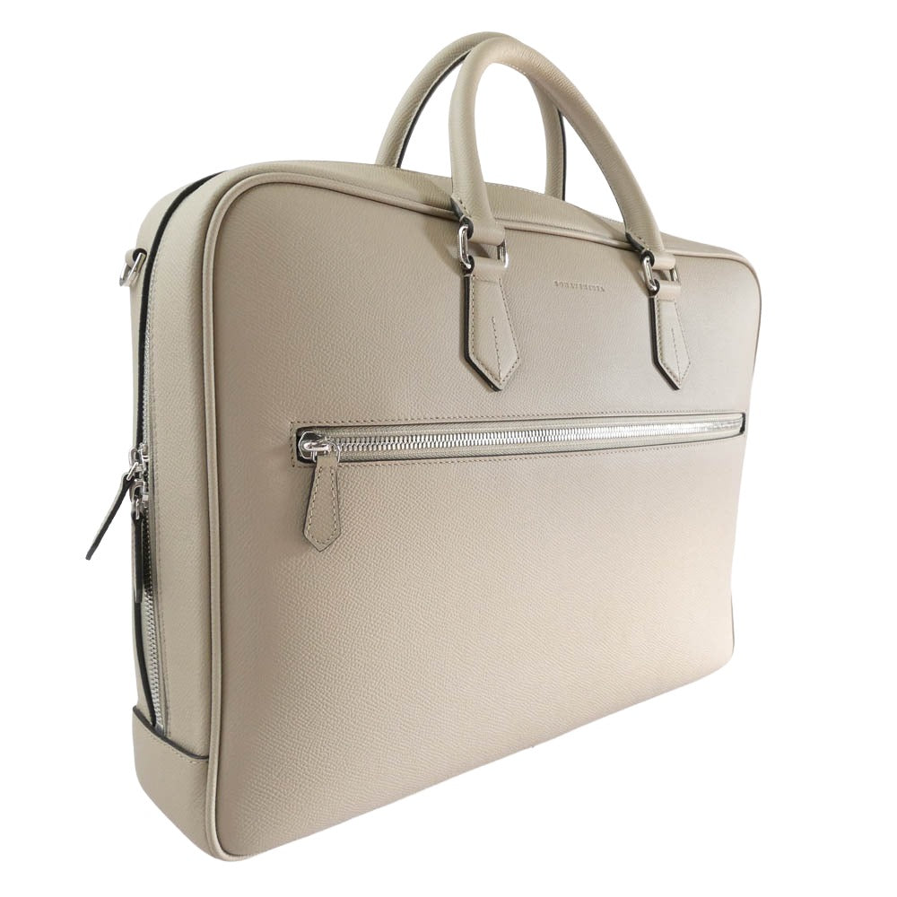 BONAVENTURA ボナベンチュラ ノブレッサレザー 2WAY ジャクソンブリーフケース ビジネスバッグ ベージュ系【極上美品】【中古】