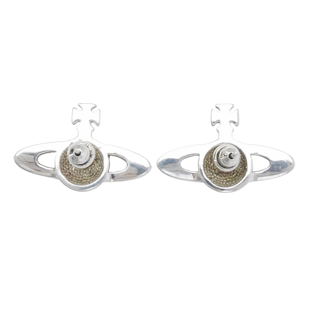 Vivienne Westwood ヴィヴィアンウエストウッド エナメルORB エナメルオーブ ピアス 両耳用 シルバー系 マルチカラー系【中古】