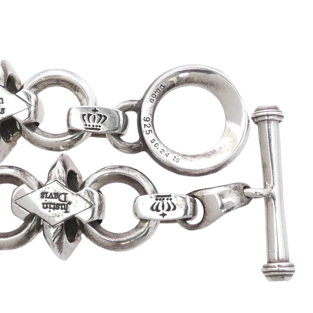 Justin Davis ジャスティンデイビス SBJ190 HERITAGE ヘリテージ ブレスレット シルバー系【中古】