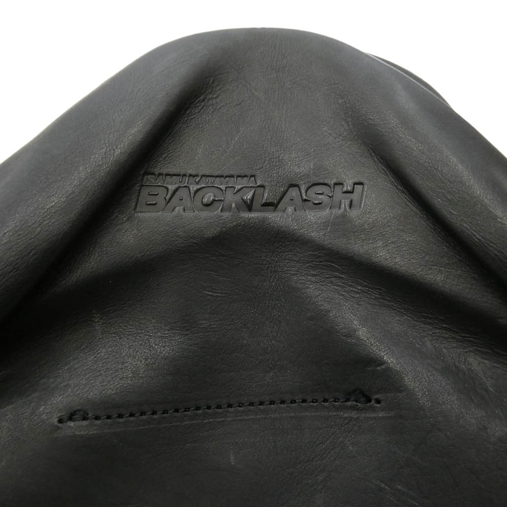 ISAMUKATAYAMA BACKLASH イサムカタヤマバックラッシュ レザー ハンガー カバー ブラック系【中古】