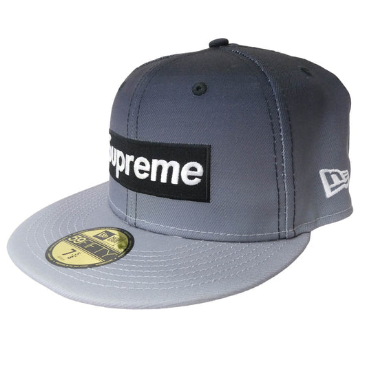 Supreme シュプリーム 23SS Gradient Box Logo New Era グラデーション ボックス ロゴ 帽子 キャップ ブラック系 グレー系 60.6cm【極上美品】【中古】