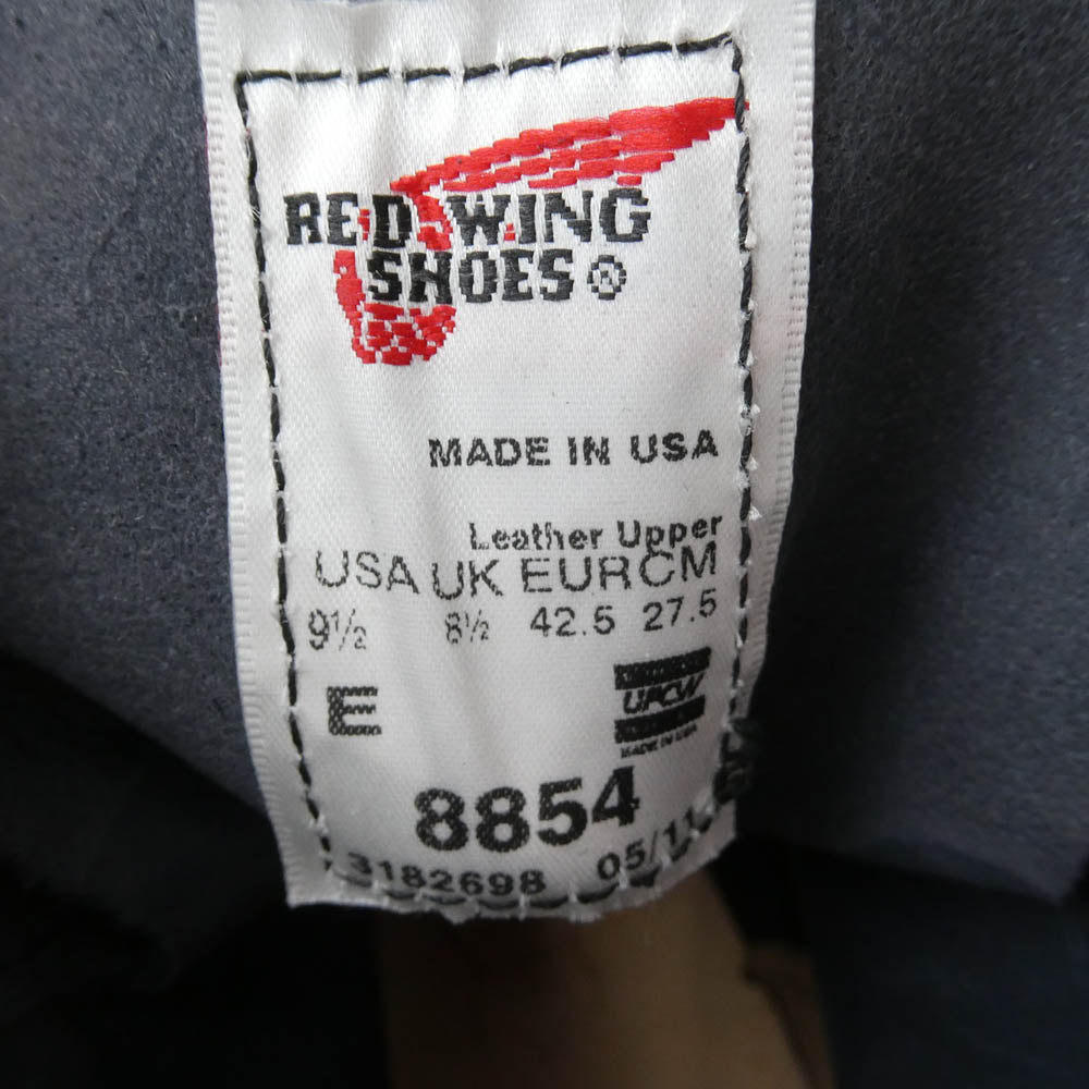 RED WING レッドウィング BEAMS ビームス 08854-0 8854 モックトゥ スエード ブーツ ブラック系 9.5【極上美品】【中古】