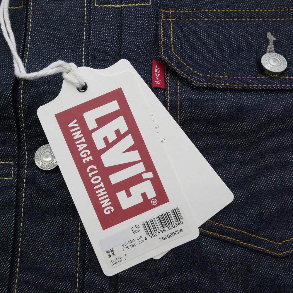 Levi's リーバイス 70506-0028 LVC リーバイスビンテージクロージング 506XX 1936 TYPE I 1stタイプ デニム トラッカー ジャケット インディゴブルー系 40【極上美品】【中古】