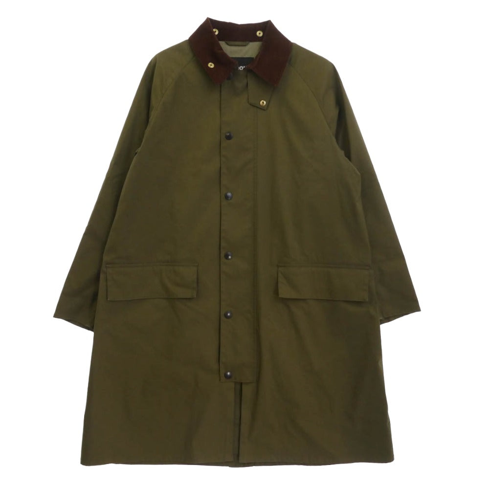 【古着】Barbour バブアー　フーデッドジャケット　Sサイズ　カーキ 中古・古着通販】Barbour (バブアー) オイルドフーデッドジャケット