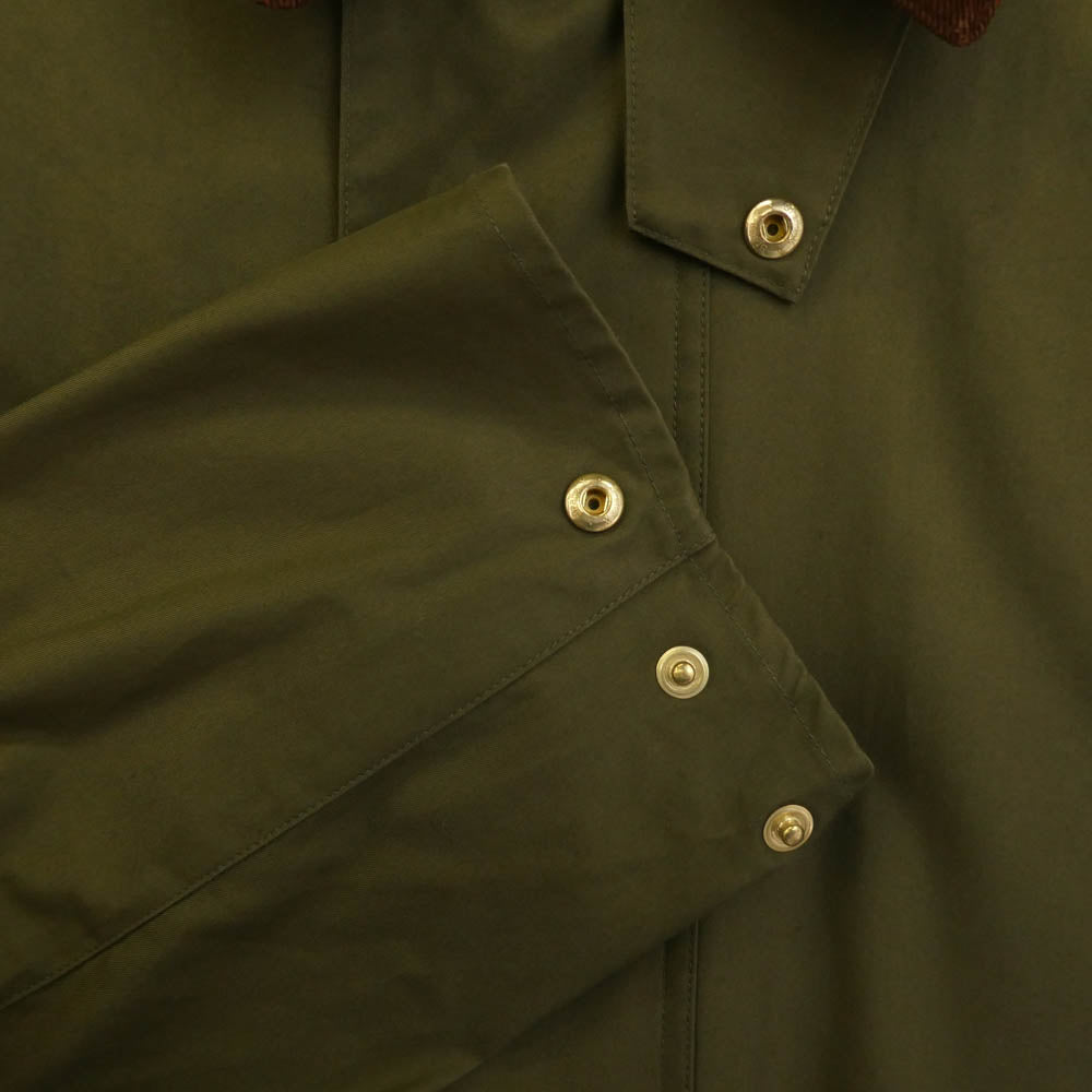 Barbour バブアー EDIFICE エディフィス 231MCAS064 OVERSIZED BURGHLEY オーバーサイズド バーレイ コート ジャケット カーキ系 40【中古】