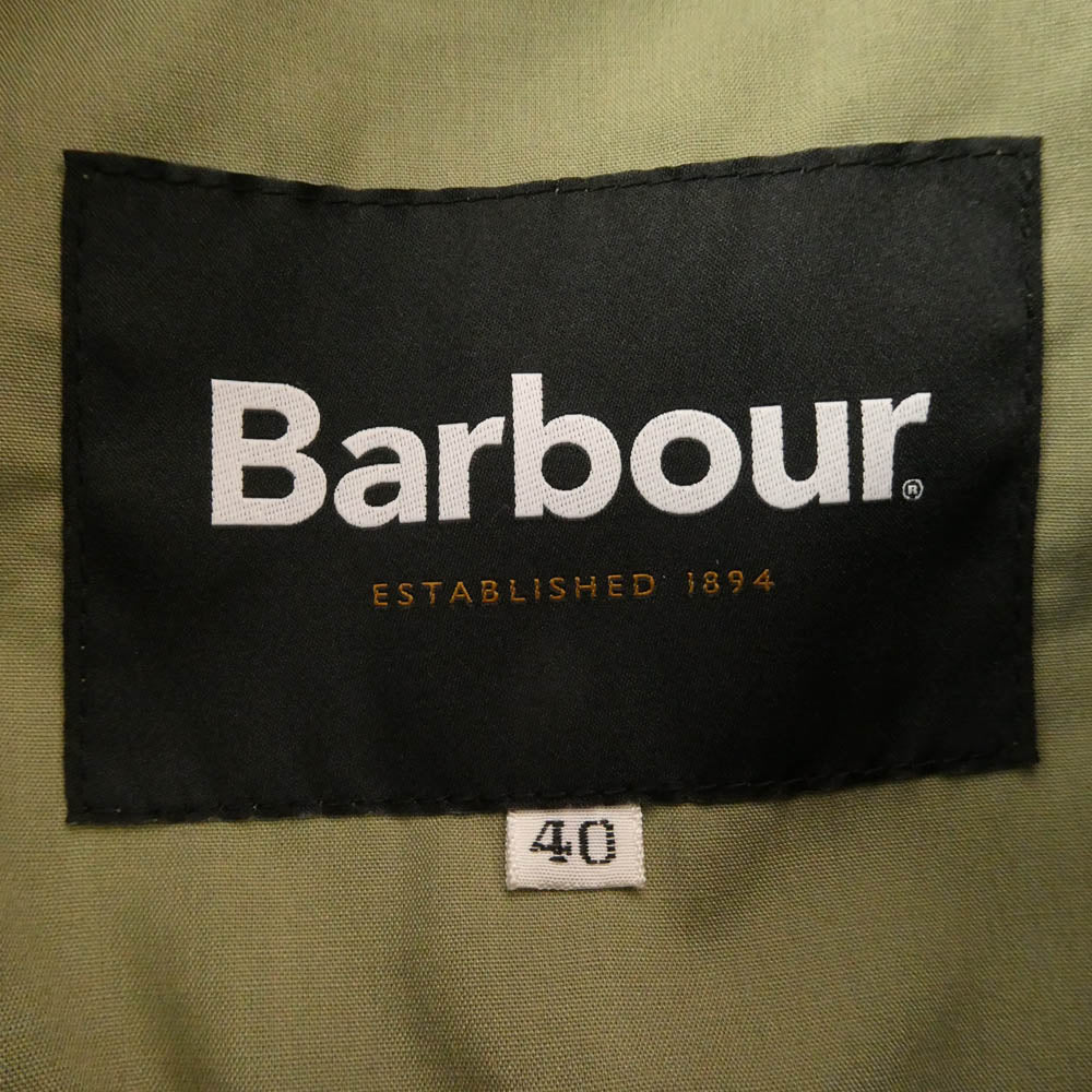 Barbour バブアー EDIFICE エディフィス 231MCAS064 OVERSIZED BURGHLEY オーバーサイズド バーレイ コート ジャケット カーキ系 40【中古】
