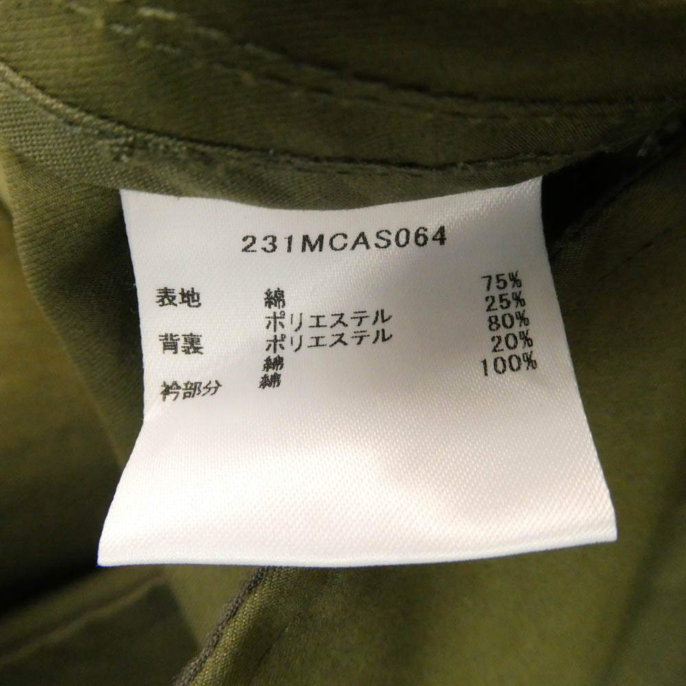 Barbour バブアー EDIFICE エディフィス 231MCAS064 OVERSIZED BURGHLEY オーバーサイズド バーレイ コート ジャケット カーキ系 40【中古】