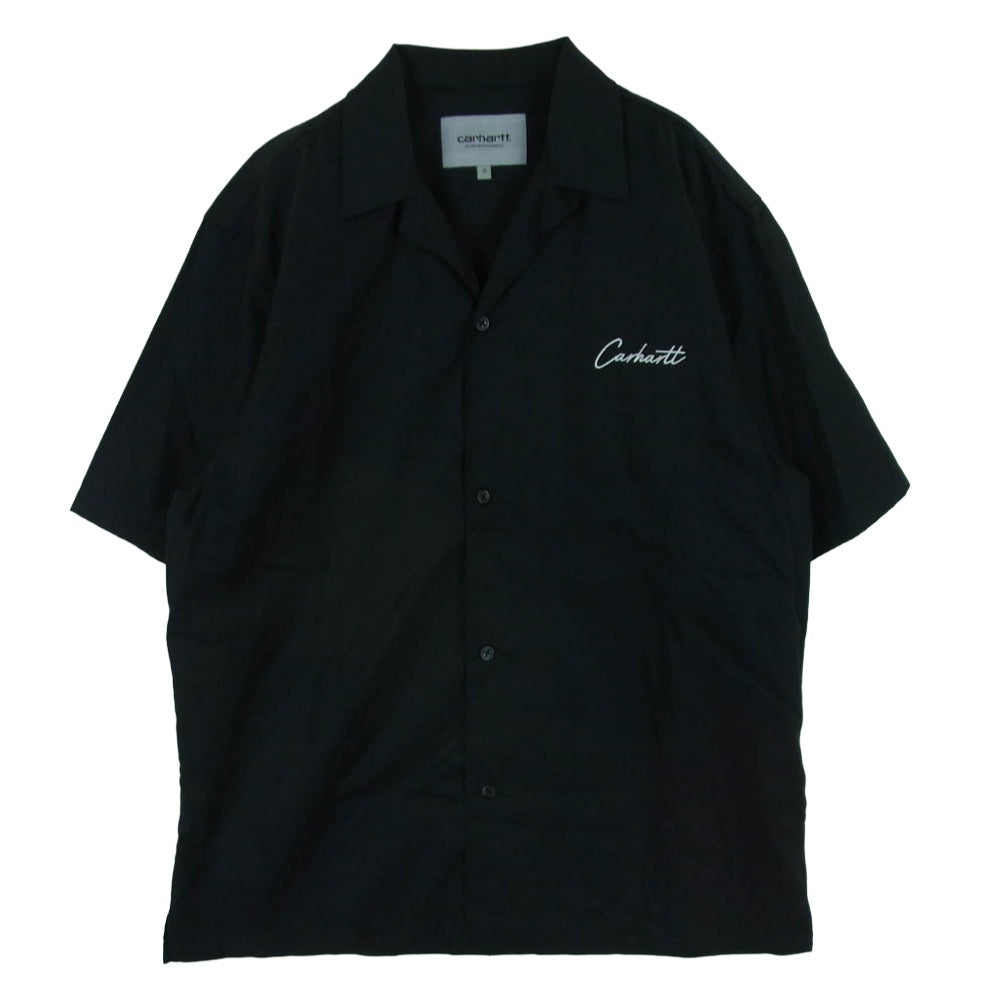Carhartt カーハート I031465 DELRAY SHIRT デルレイ 半袖 シャツ バングラデシュ製 ブラック系 S【中古】