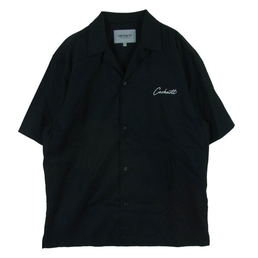Carhartt カーハート I031465 DELRAY SHIRT デルレイ 半袖 シャツ バングラデシュ製 ブラック系 S【中古】