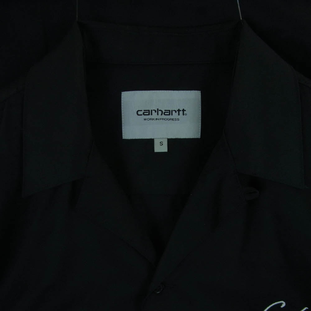 Carhartt カーハート I031465 DELRAY SHIRT デルレイ 半袖 シャツ バングラデシュ製 ブラック系 S【中古】