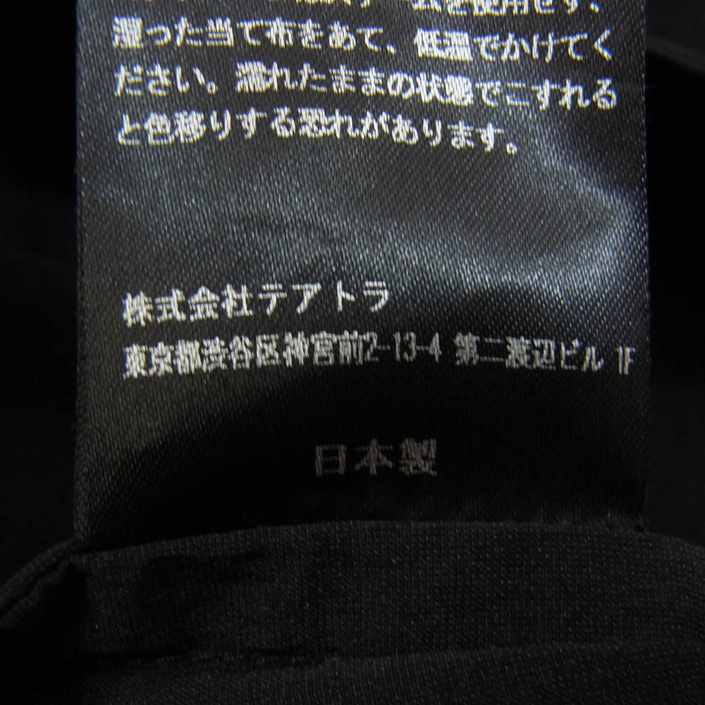 TEATORA テアトラ tt-SHT-002-DR ROOMKEY SHIRT DOCTOROID スキッパー プルオーバー ルームキー 半袖シャツ ブラック系 2【中古】