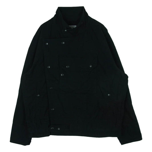 Engineered Garments エンジニアードガーメンツ Moto Jacket Duracloth Poplin モーターサイクル バンドカラー ジャケット ブラック系 XS【中古】