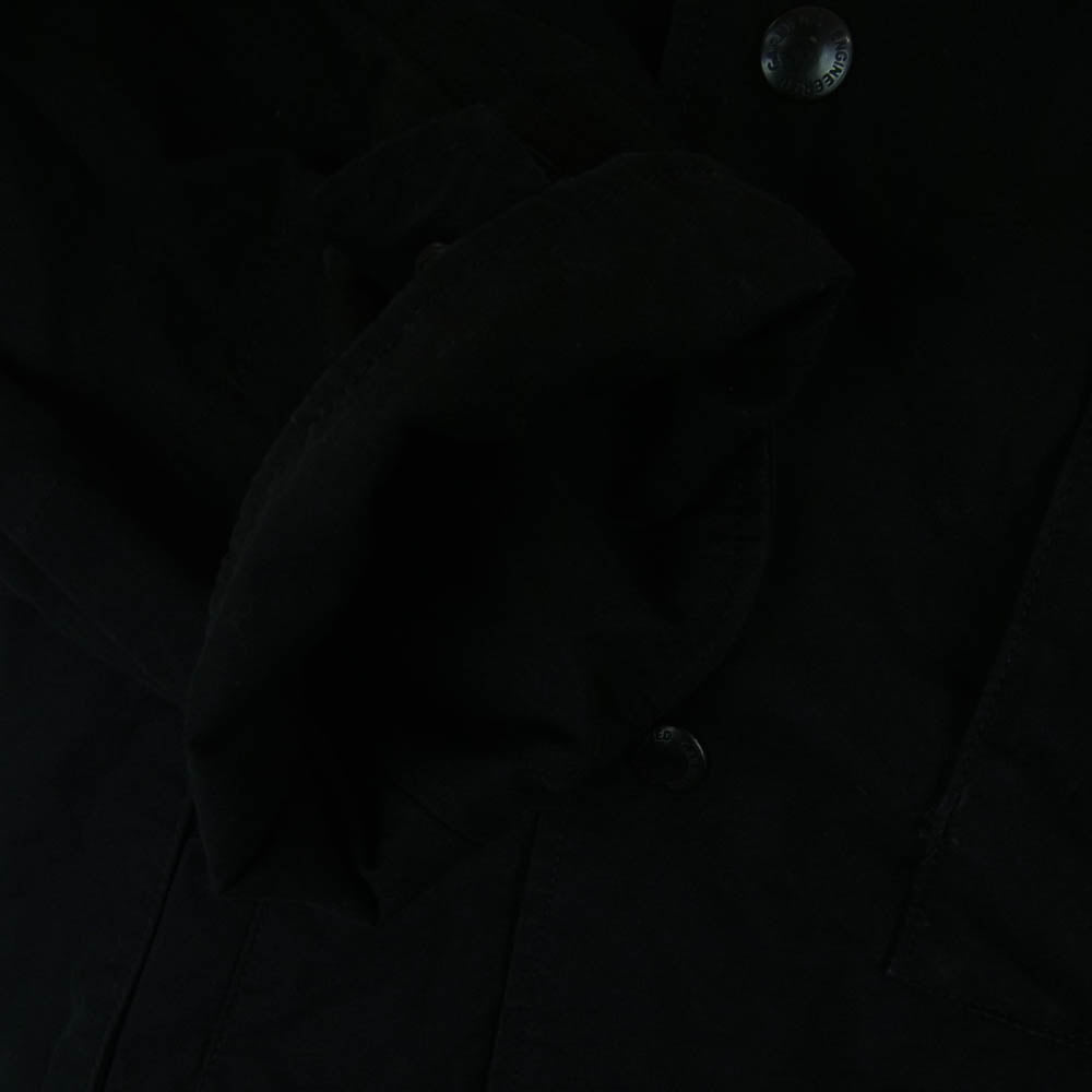 Engineered Garments エンジニアードガーメンツ Moto Jacket Duracloth Poplin モーターサイクル バンドカラー ジャケット ブラック系 XS【中古】