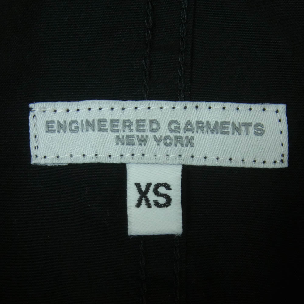 Engineered Garments エンジニアードガーメンツ Moto Jacket Duracloth Poplin モーターサイクル バンドカラー ジャケット ブラック系 XS【中古】