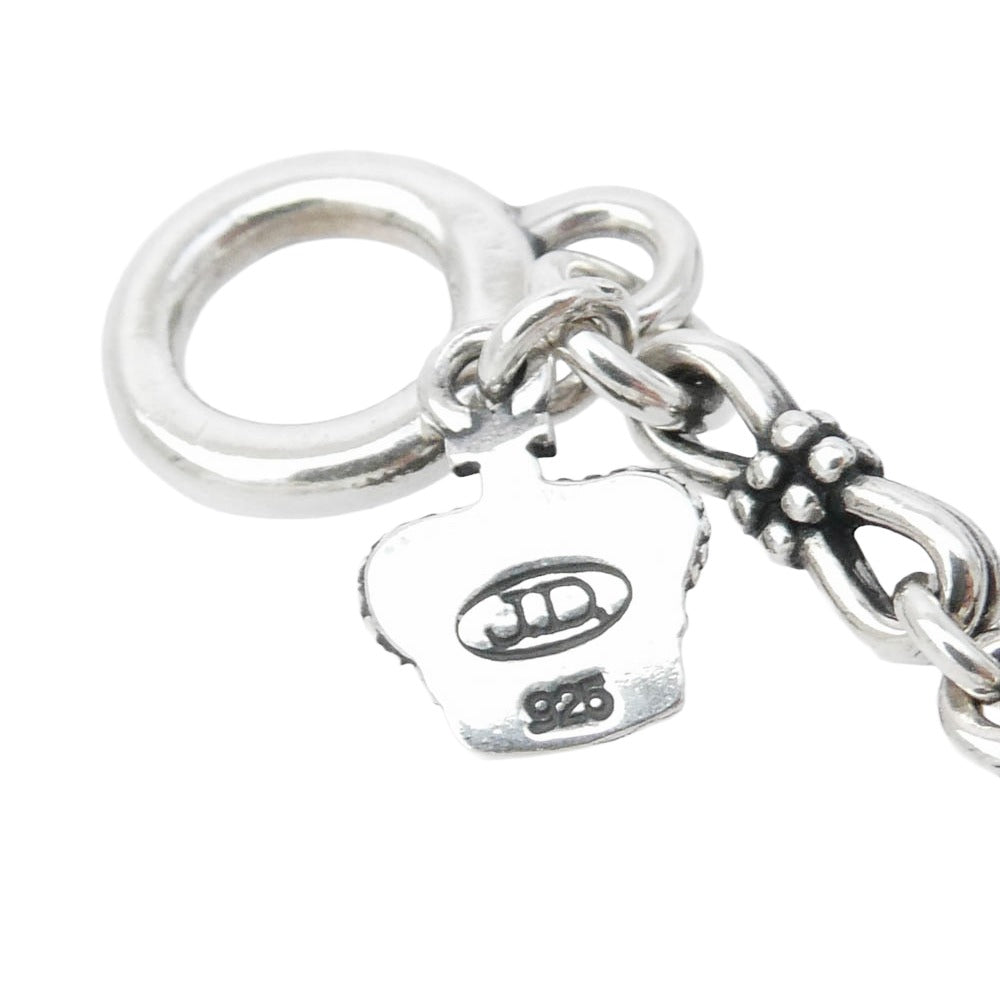 Justin Davis ジャスティンデイビス SNJ210 購入証明書付属 BOHEMIAN CHAIN NECKLACE 50 SV925 ボヘミアン チェーン ローズ 薔薇 シルバー系【中古】