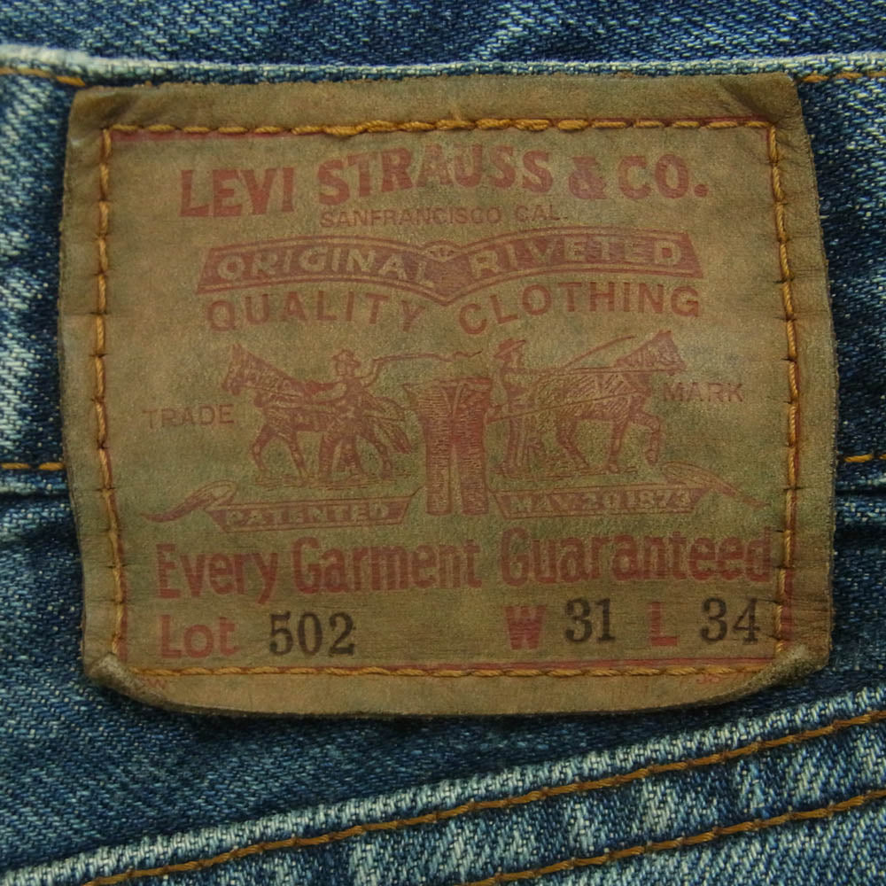 Levi's リーバイス 90s 502 J22 ジーンズ デニム パンツ コットン インディゴブルー系 W31【中古】