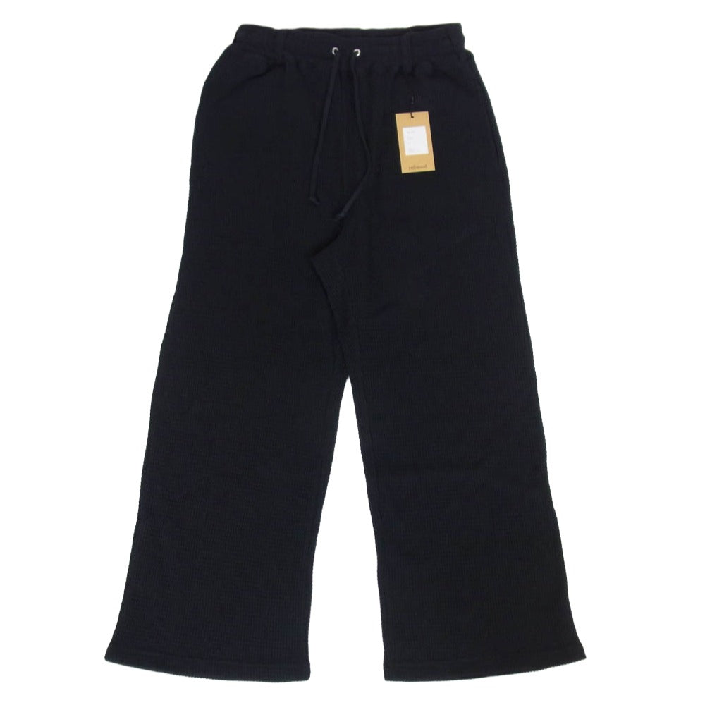 リフォメッド 26SS REPT-046 AZEAMI THERMAL PANTS 畦編み ドローストリング サーマル パンツ ブラック系 1【美品】【中古】