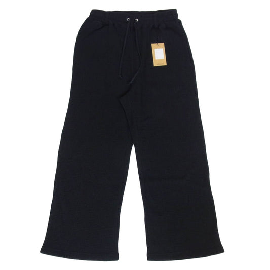 リフォメッド 26SS REPT-046 AZEAMI THERMAL PANTS 畦編み ドローストリング サーマル パンツ ブラック系 1【美品】【中古】