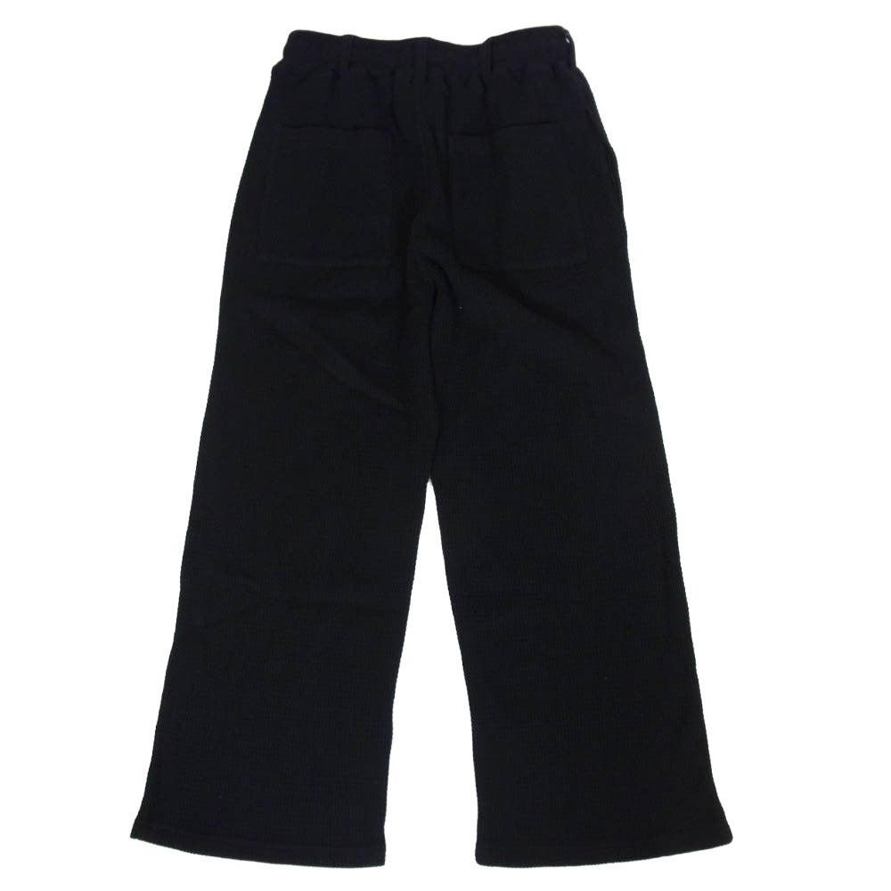 リフォメッド 26SS REPT-046 AZEAMI THERMAL PANTS 畦編み ドローストリング サーマル パンツ ブラック系 1【美品】【中古】