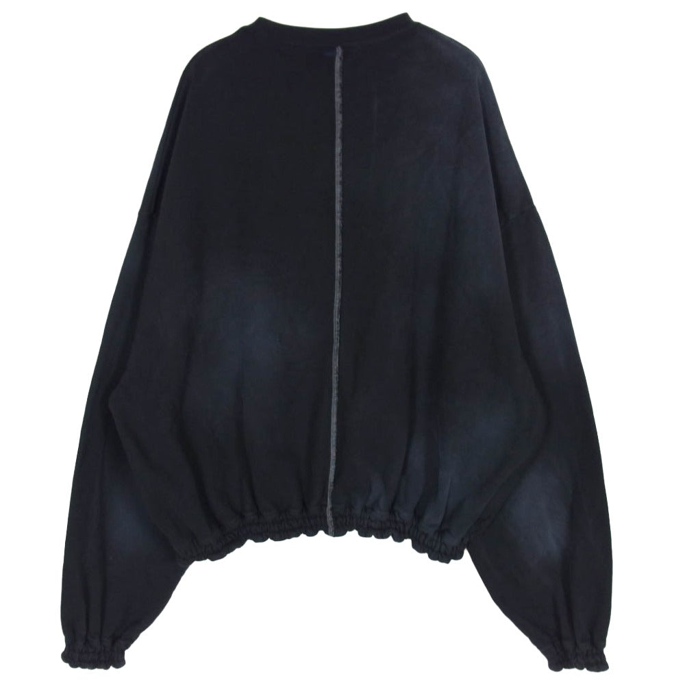 SHINYAKOZUKA シンヤコヅカ 25AW 2502SK94 WASHED ORDINARY HOME HIS CREW ウォッシュ オーディナリー ホーム ヒズ クルー クルーネック スウェット ブラック系 M【中古】