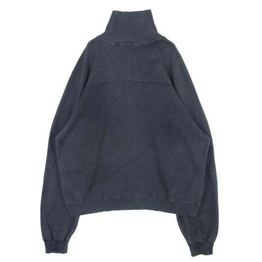 ANCELLM アンセルム ANC-CT120 SMOOTH KNIT PULLOVER SHIRT スムースknit ハーフジップ プルオーバー ジャケット スウェットシャツ グレー系 1【中古】