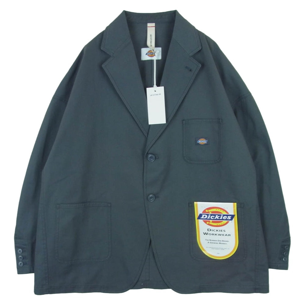 SHINYAKOZUKA シンヤコヅカ Dickies ディッキーズ 2601SK118 His JK With Dickies ディッキーズ 別注 T/C TWILL 2B テーラード ジャケット チャコール系 CHARCOAL S【極上美品】【中古】
