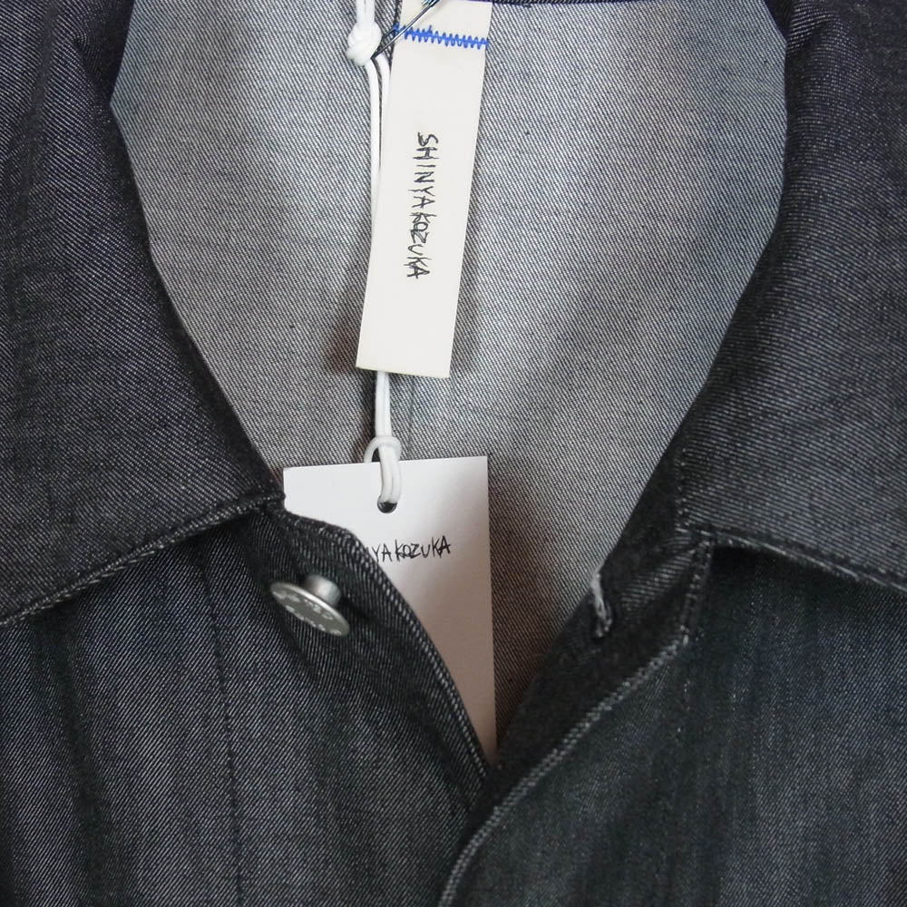 SHINYAKOZUKA シンヤコヅカ 26SS 2601SK02 ORDINARY CITY COVERALL オーディナリー シティ デニム カバーオール ジャケット ブラック系 L【美品】【中古】