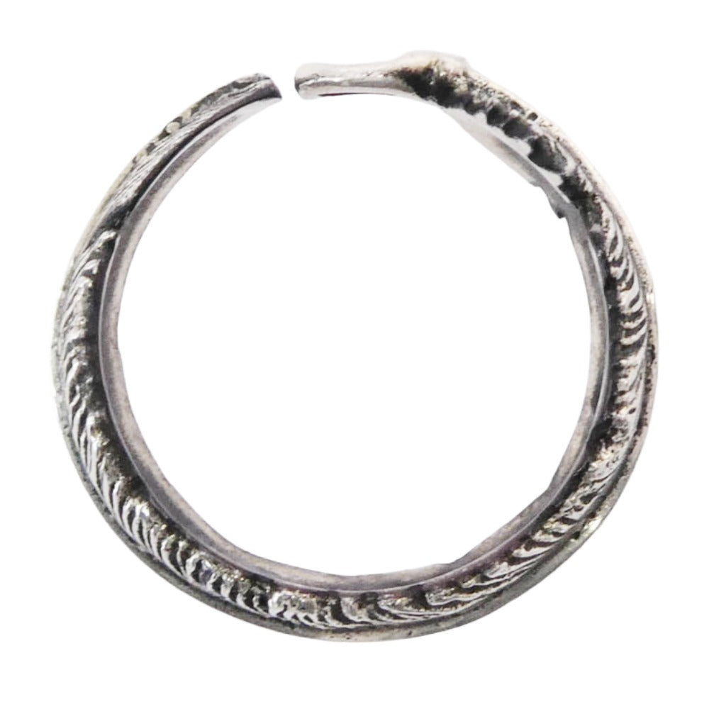 サナ フェザー 羽根 ナロー リング シルバー系 16号【中古】