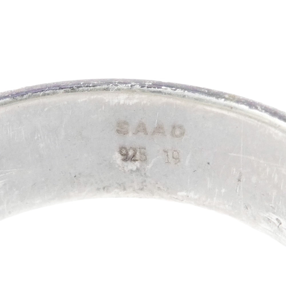 SAAD サード アラベスク 唐草 リング シルバー系 18号【中古】