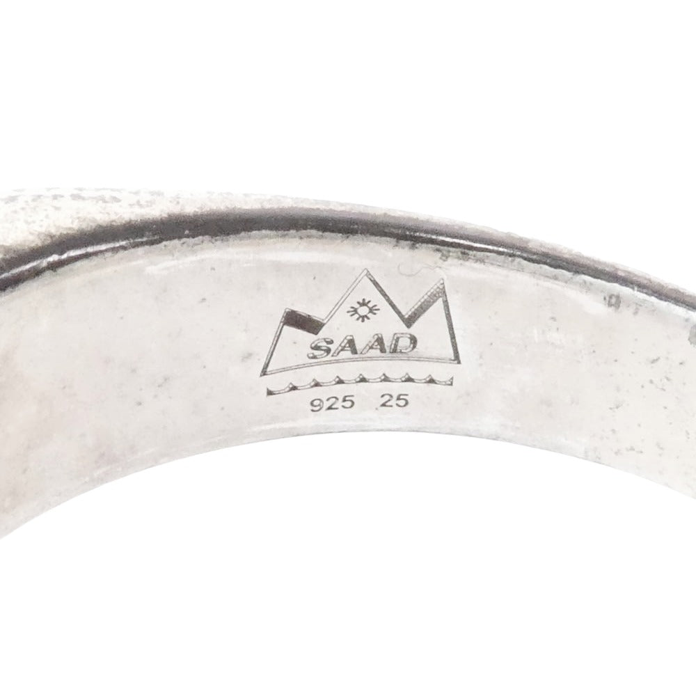 SAAD サード アラベスク スクエアタイプ シグネット リング 指輪 シルバー系 24.5号【中古】