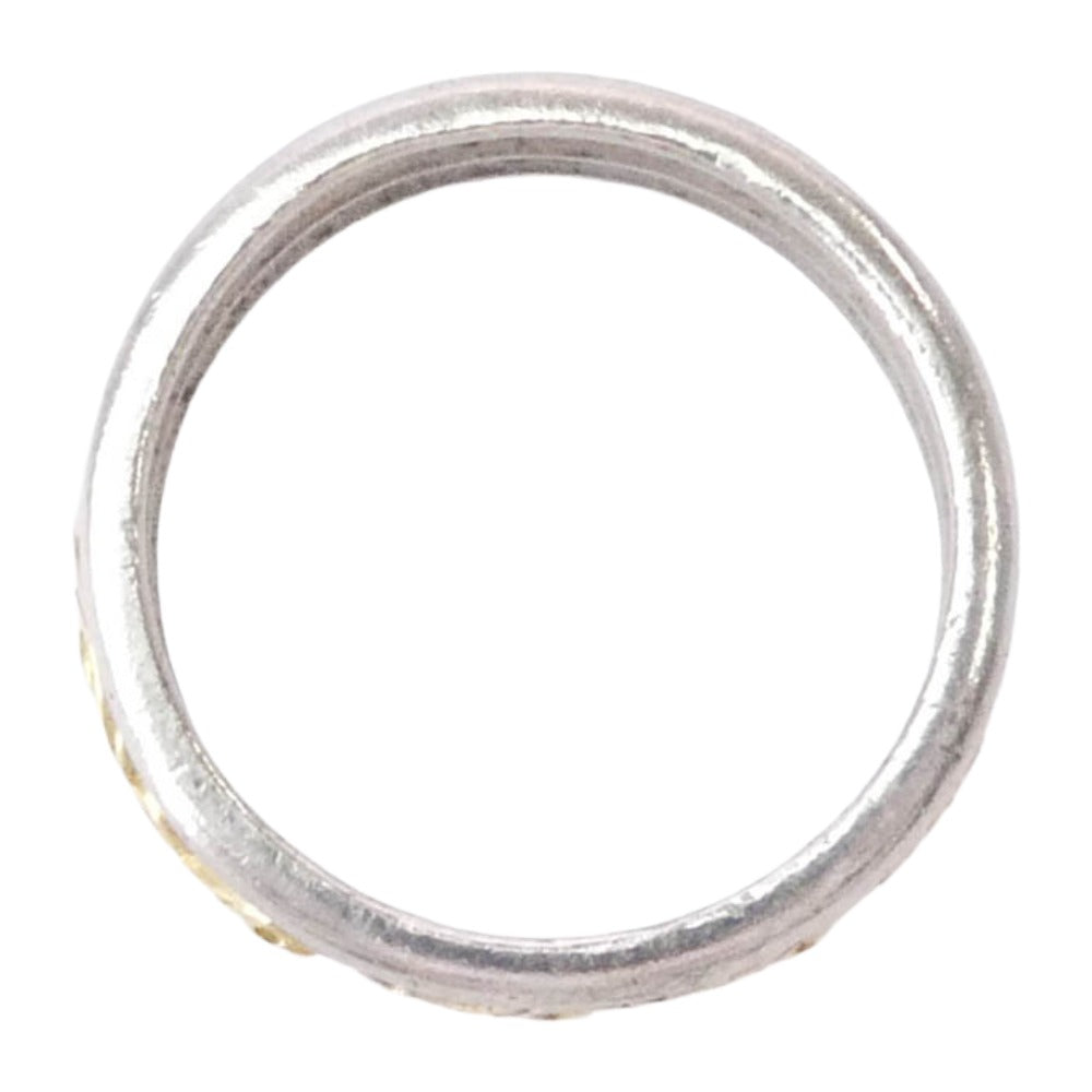 SAAD サード 925 Ｋ24GP アラベスク リング シルバー系 ゴールド系 16号【中古】